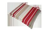 Garden Collection 2 Seat Pads 5Cm Valance Red Stripe