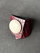 Metallic Leather Interchangeable Cuff