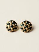 Emerald Lattice Earrings image