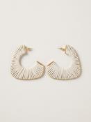 Oversized Leather Hoop Earrings image
