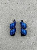 Cobalt Coil Earrings