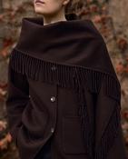 Chocolate Coat and Scarf image