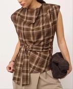 Dagny Check Top