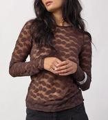 Chocolate Penola Sheer Top image