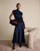 Knit and Satin Skirt image