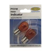 Ring PY21W 12v 21w 581 Orange Pair