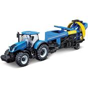 Bburago Farmland T7.315 HD Tractor with Cultivator