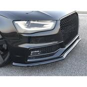 Maxton Design Front Splitter V.1 Audi S4 / A4 S-Line B8 Facelift Gloss Black