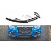 Maxton Design Audi A4 S-Line B8 2008-11 Front Splitter Gloss Black