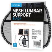 Simply Mesh Lumbar Support Black Single
