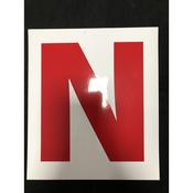 N Plate x 2 Static Cling for Inside Windscreen Use