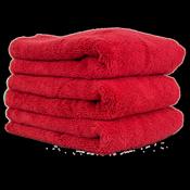 Chemical Guys Fluffer Miracle Supra Microfibre Towel Red with Green Trim 3 Pack 16" x 24"
