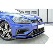 Maxton Design V.1 VW Golf MK7 R/R-Line Facelift Front Splitter Gloss Black