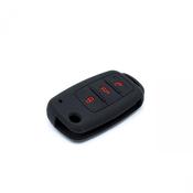 Premium Black Car Key Cover VW Skoda