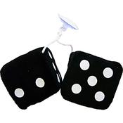 Simply Black Furry Dice