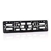 European Number Plate Surround Black PVC