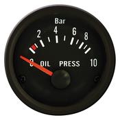 Performance Instrument Guage Black Oil Pressure 52mm