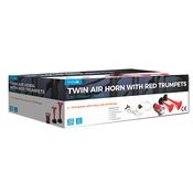 Simply Twin Air Horn with Red Trumpets 12V