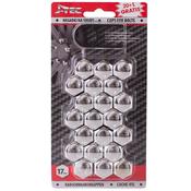 J Tec Wheel Nut/Bolt covers 20pce Chrome image