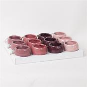 Ceramic Magnet Pot Pink Mix 6cm image