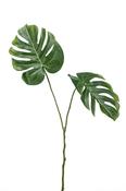 Artificial Monstera leaf spray 2 branch 50cm image