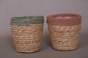 M.12cm(x12)603535 blue brown Basket Pot image