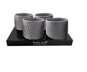 Roma Nova Ceramic 'Living Grey' Pot 13cm image