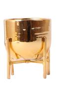 Ceramic Home 'Nordic Gold' Pot 9cm