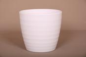 Ceramic Pot K.14cm(x06)460-4 mat wit image