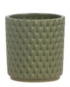 Ceramic Home 'Diamond Green' Pot 9cm image