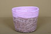 M.12cm(x08)604620 grijs Basket Pot Pink image