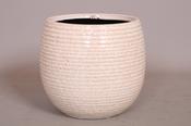 Ceramic Pot K.12cm(x06)2130 bol ribbel image