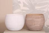 Ceramic Pot K.10cm(x06)8085E11BR bruin wit image