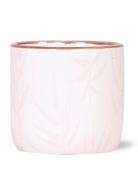 Ceramic 'Home Leaf Pink' Pot 6cm image