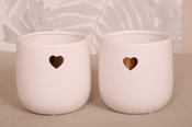 Ceramic K.12cm(x01)65950 hartje Heart Pot image