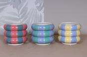 Ceramic Pot K.09cm(x06)1015893 bubble stripe image