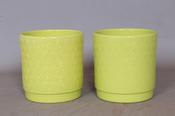 Ceramic Pot K.12cm(x06)70053 Green gloss l.groen