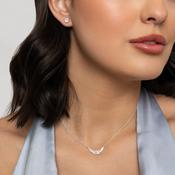Baguette Style Necklace &amp; Earrings Set image