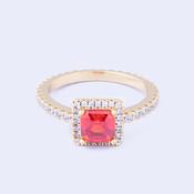 Classic Red CZ Ring