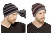 Men’s Striped Knitted Hat&amp;Glove Set