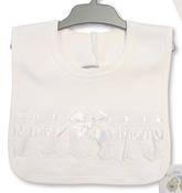 Babies Bib With Lace and Bow