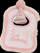 Baby 1st Birthday Set Hat and Bib