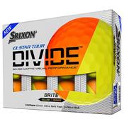 Srixon Q Star Tour Divide Orange/Yellow Golf Balls image