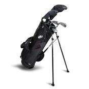 Junior Age 11+ 60" 5 Club Stand Set Left Hand- black/Maroon
