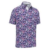 Callaway Dogwood Floral Polo Vista Blue
