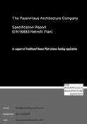 Specification Report (EN16883 Retrofit Plan)