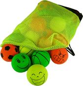 Neon Sponge Ball 6cm Pack