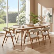Ardena Extendable Dining Table with Natural Oak Veneer image