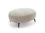 Verona Luxury Oval Pouffe – Large Bouclé Living Room Ottoman