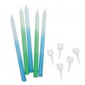 Blue &amp;amp; Green Candles image